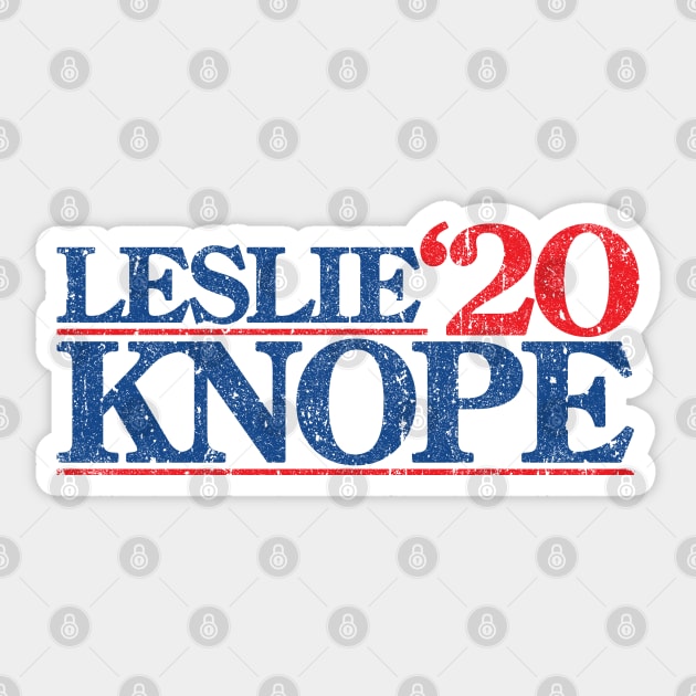 Leslie Knope 2020 Sticker by huckblade